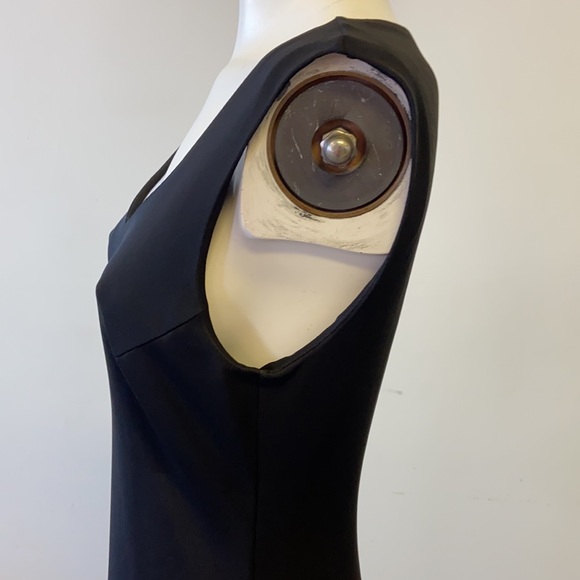 Benetton black sheer long dress small/med - Picture 4 of 9